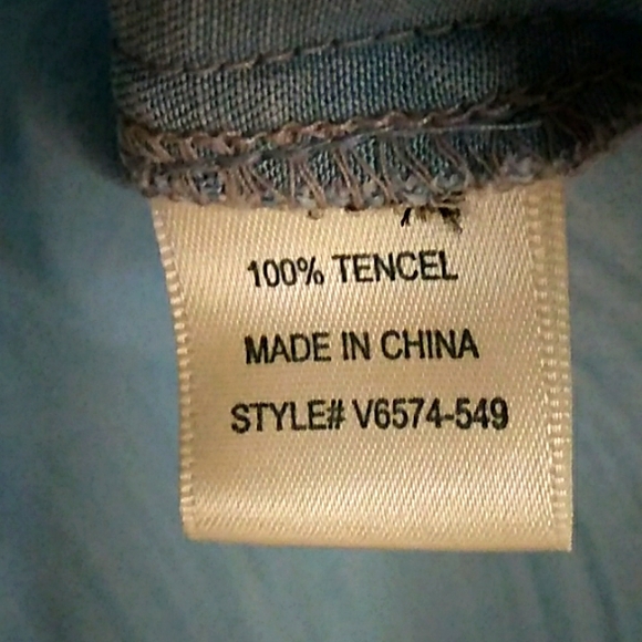 Chelsea & Violet Chambray Midi Shift Dress SZ XS - Picture 9 of 10